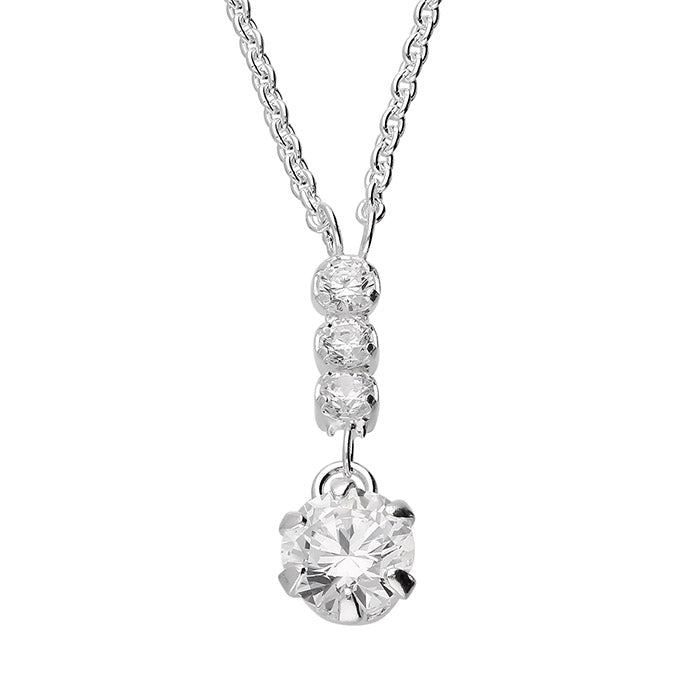 Delicate CZ Drop Necklace
