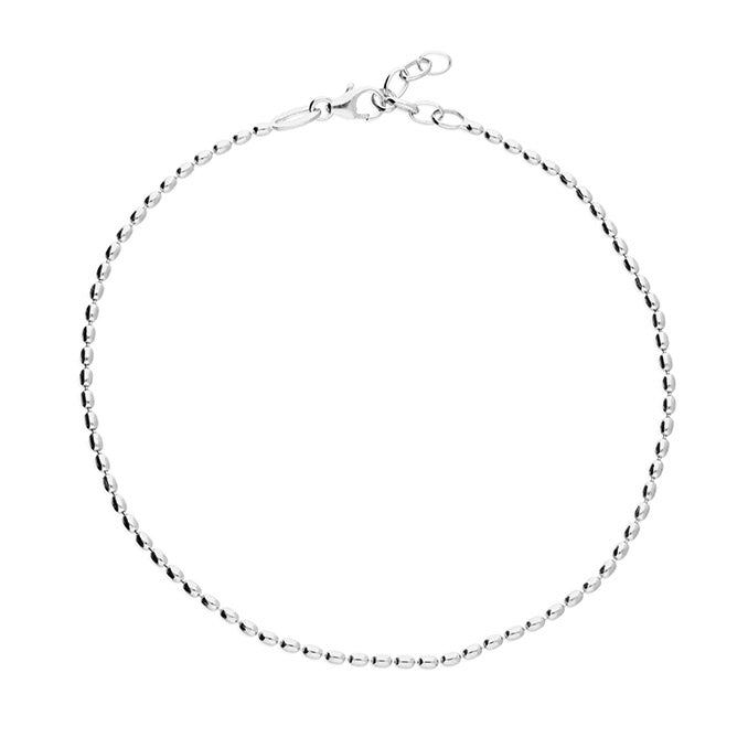 Sterling Silver Seed Bead Bracelet