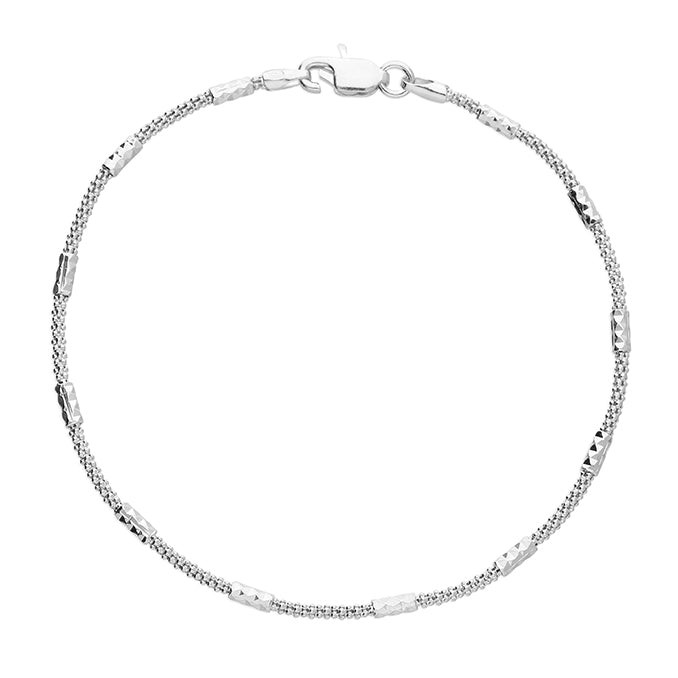 Sterling Silver Popcorn Style Bracelet
