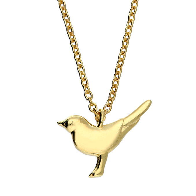 Dainty Bird Necklace - Gold Plated