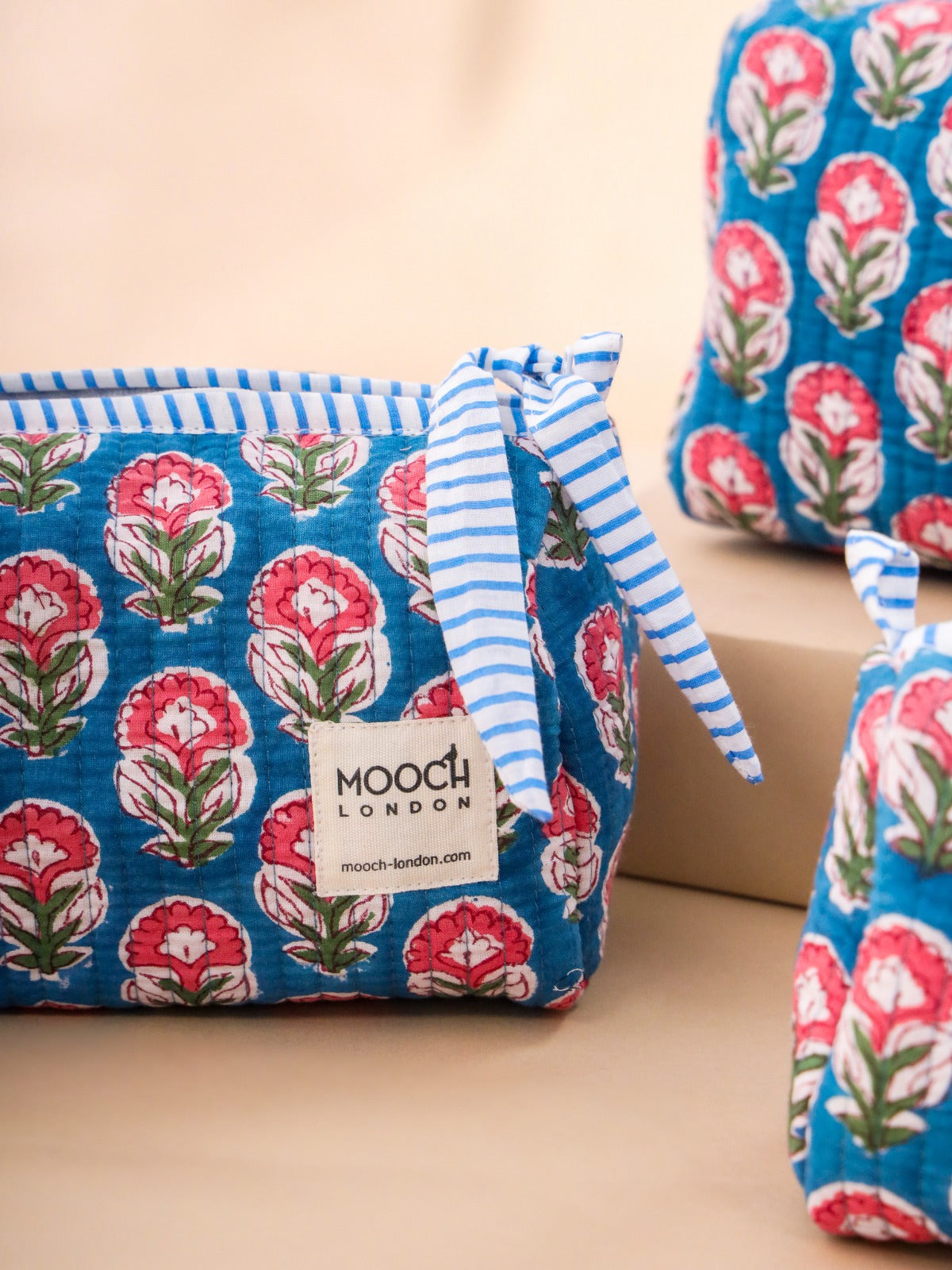 MOOCH London - Quilted Wash Bag - Large