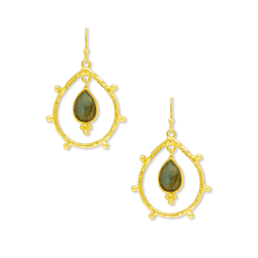 Iga Earrings - Labradorite