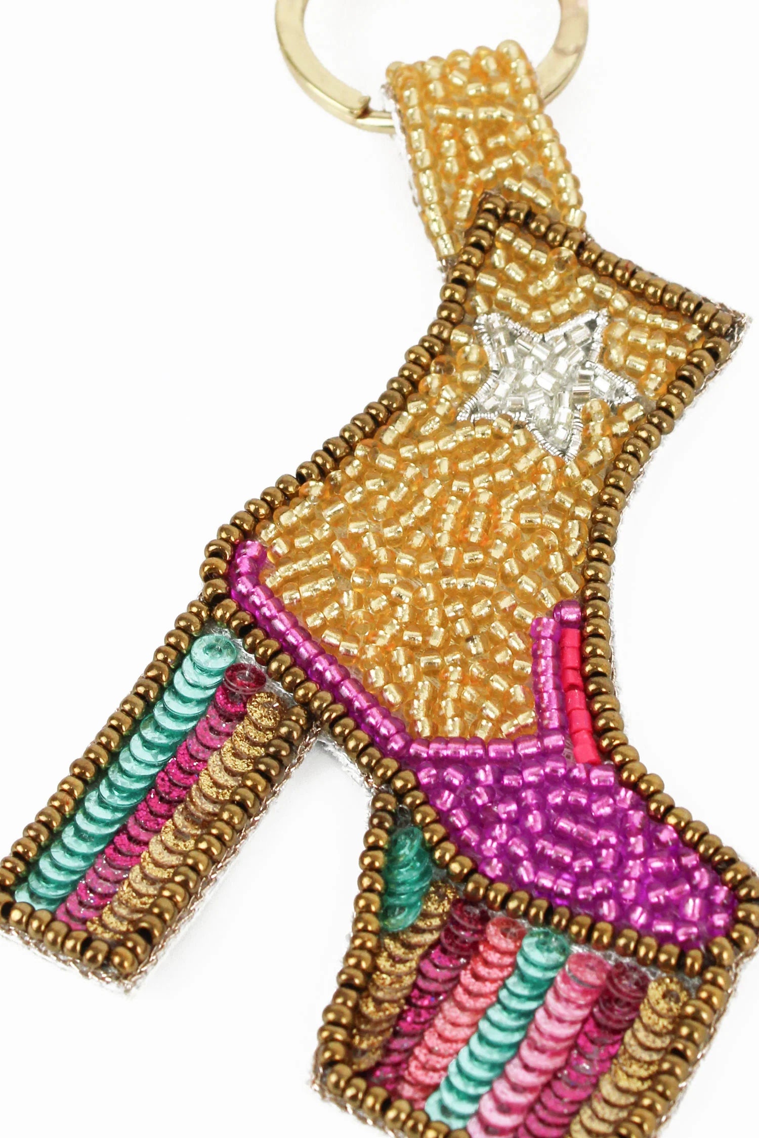 Jewelled Dancing Boot Keyring