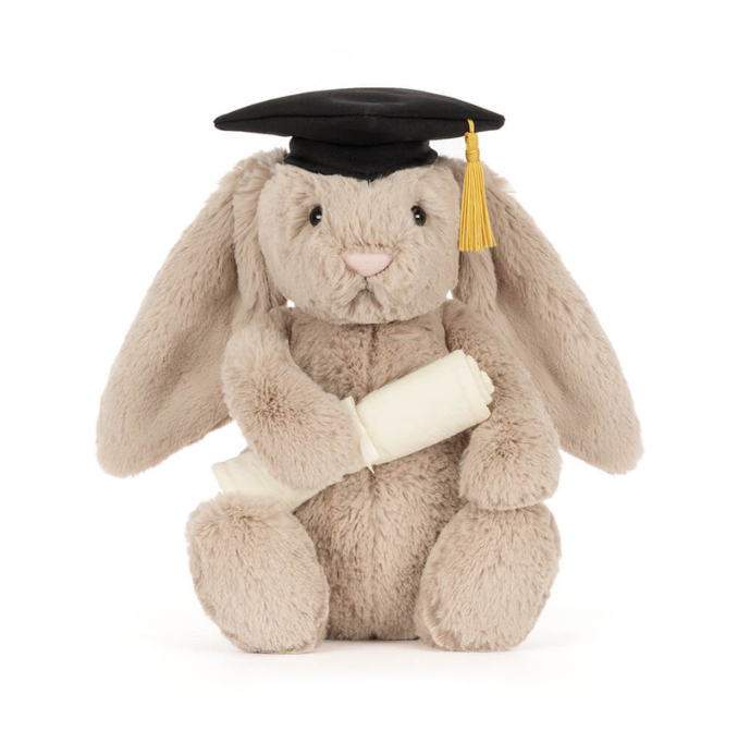 Jellycat - Bashful Bunny with Graduation Outfit