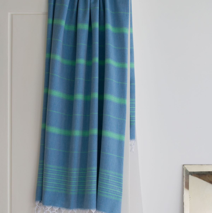 Hammam Towel - Ocean Blue & Jade