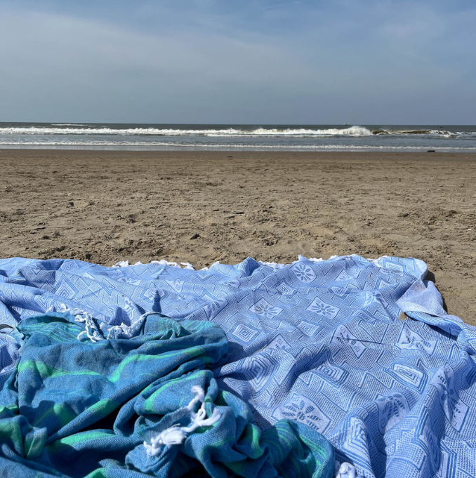 Hammam Towel - Ocean Blue & Jade