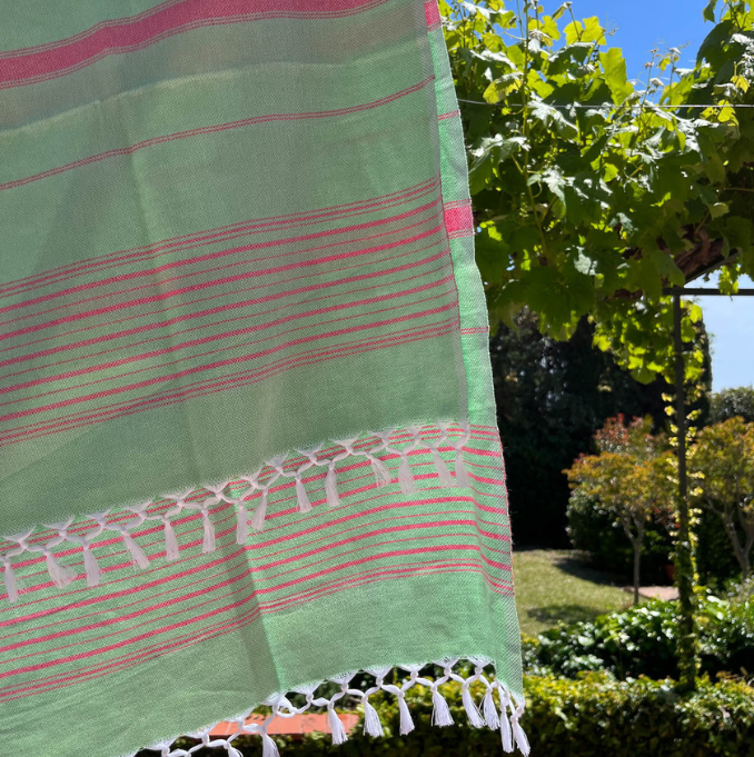 Hammam Towel - Pistachio & Tulip