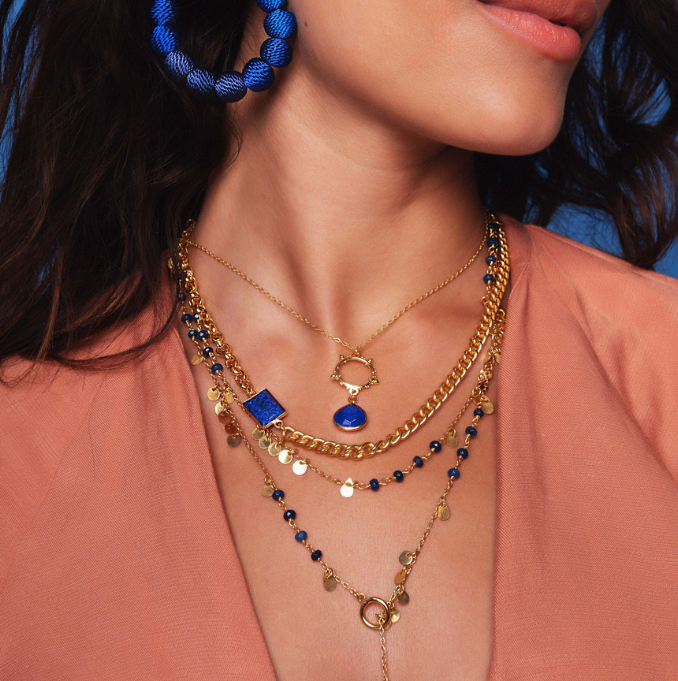 Ashiana - Allegra Necklace - Blue Jade