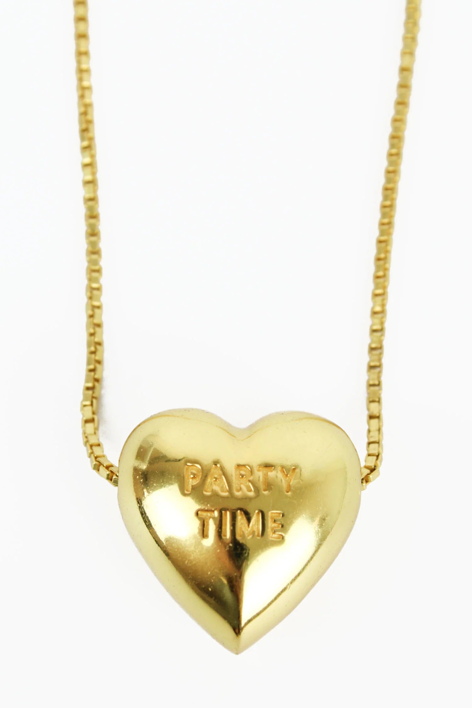 Chunky Heart Lets Dance/Party Necklace