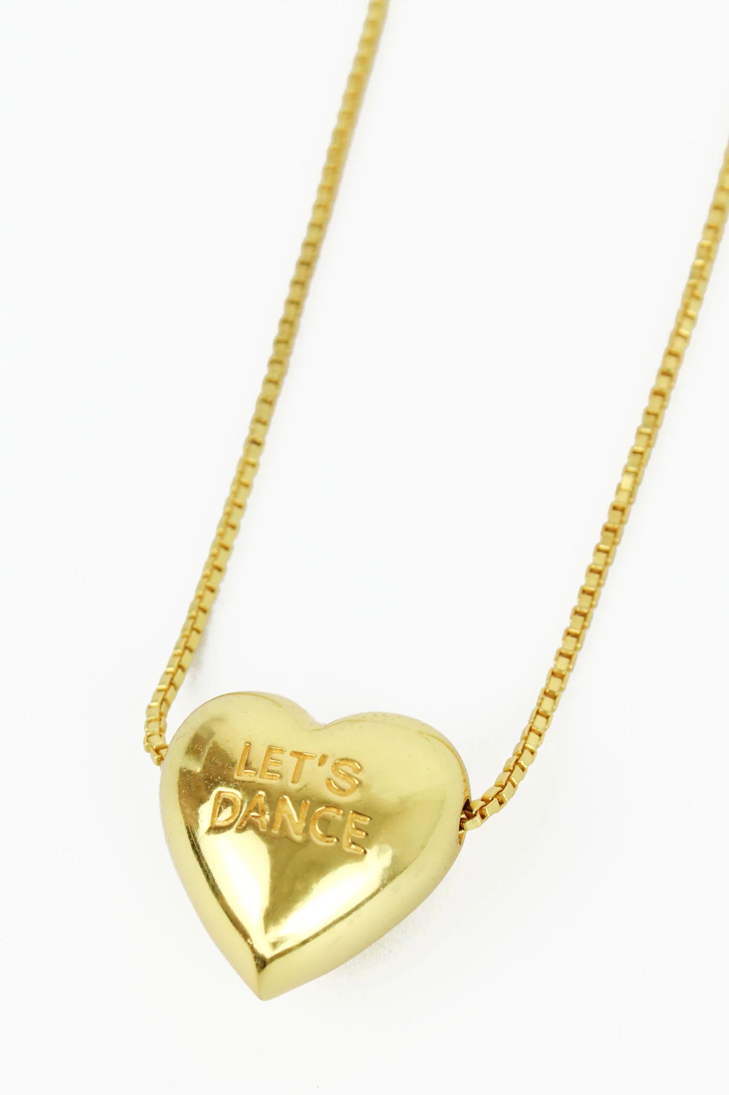 Chunky Heart Lets Dance/Party Necklace