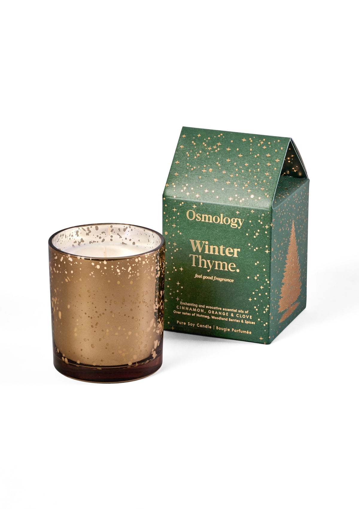 Winter Thyme - Gold Candle