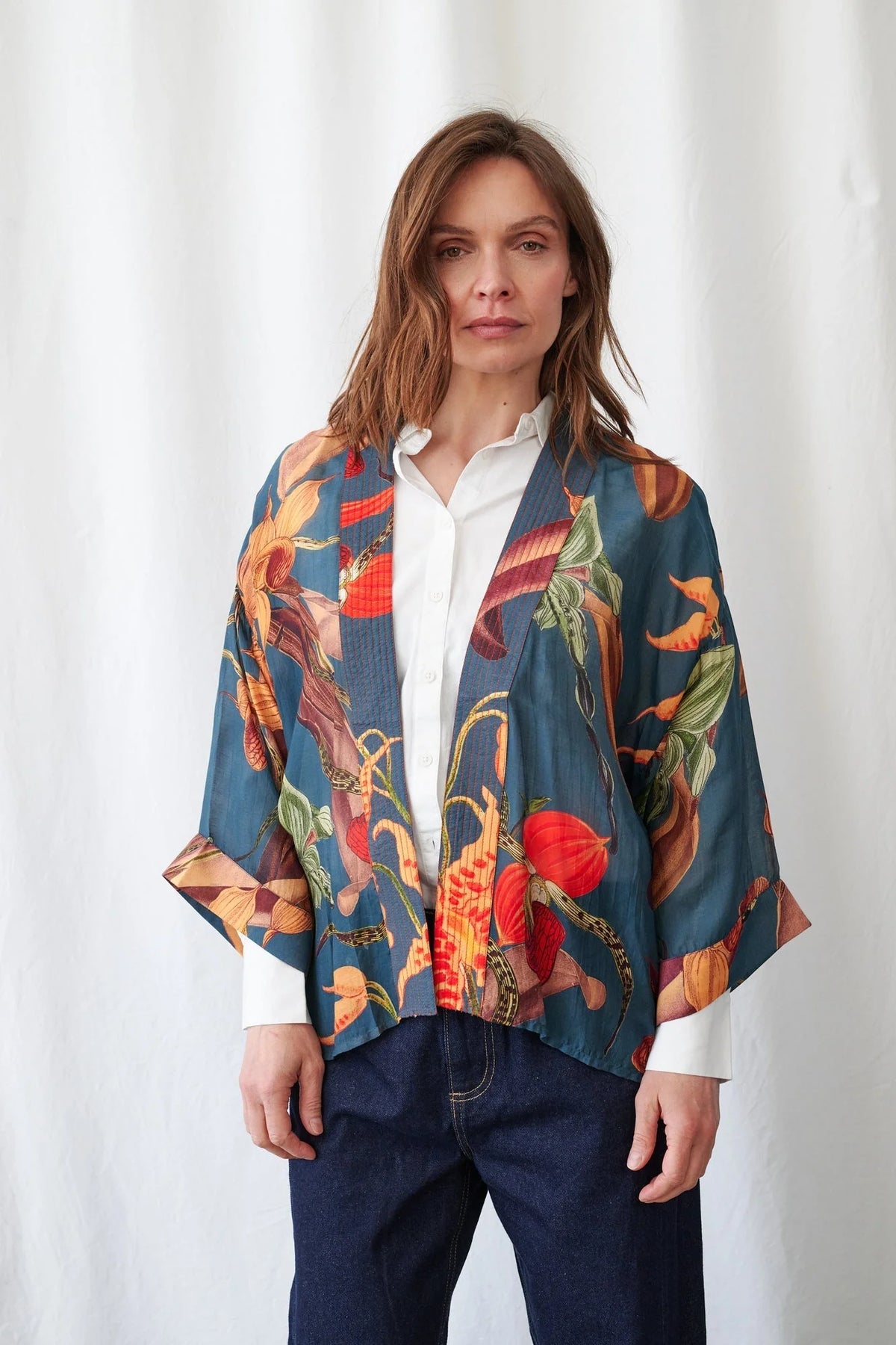 Kimono - Orchid Teal