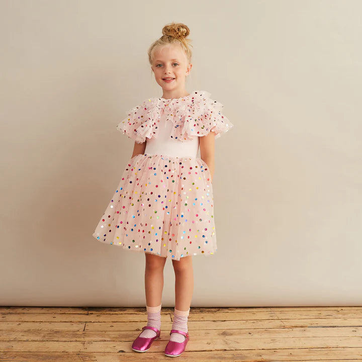 Bob & Blossom - Pink Spot Dress 4-6