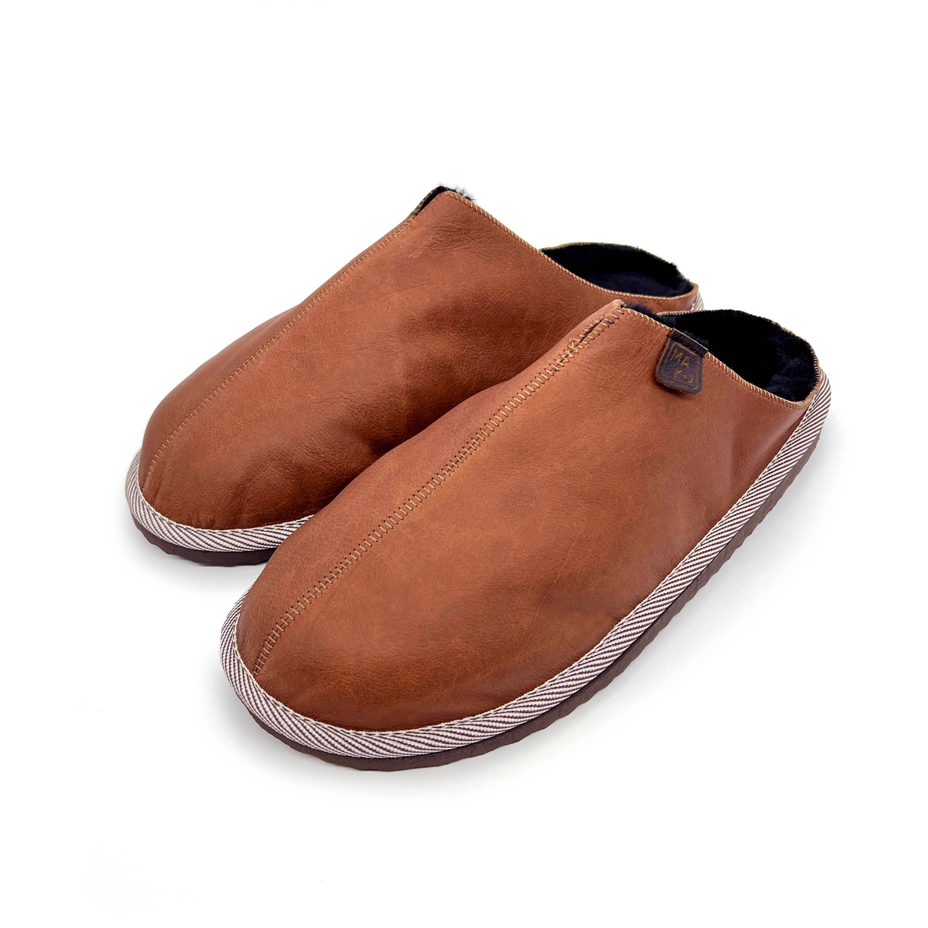 Brown -Sheepskin Slippers