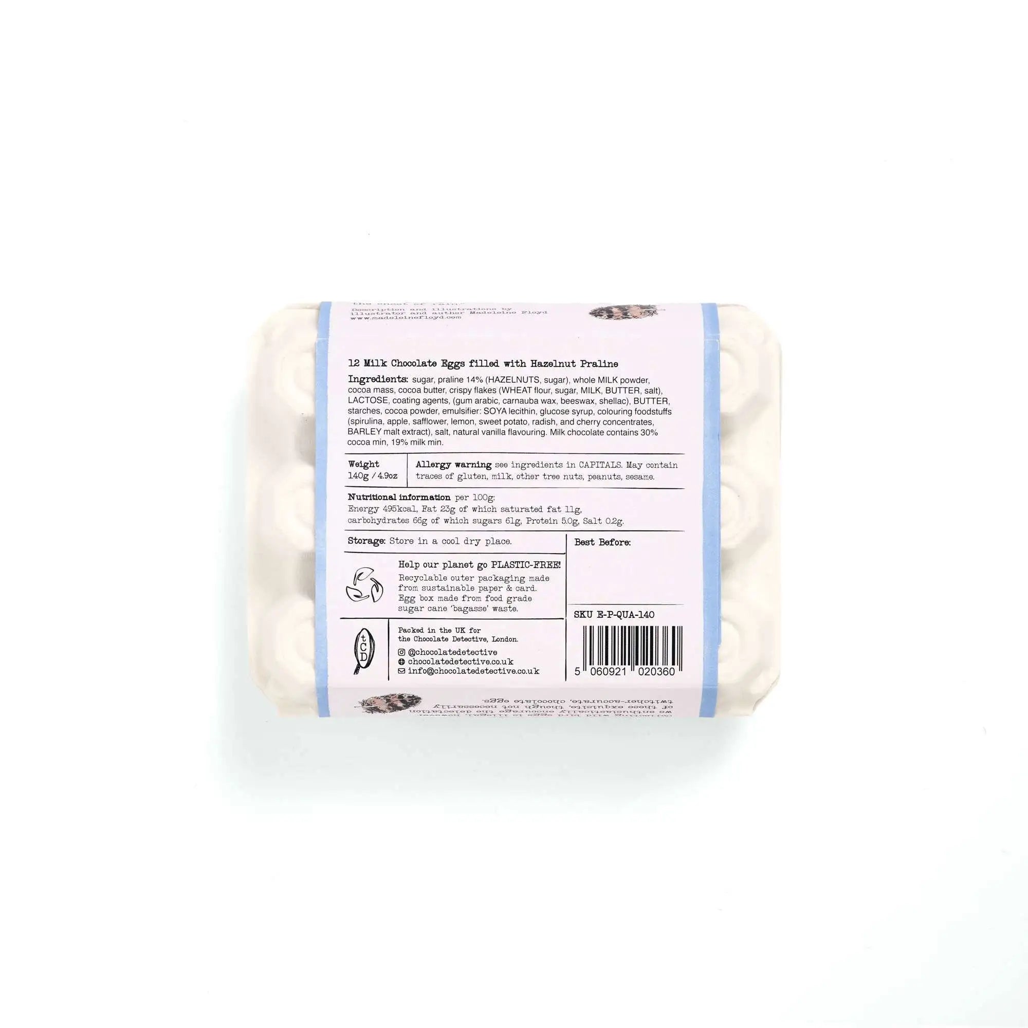 12 Quail Chocolate Eggs 150g