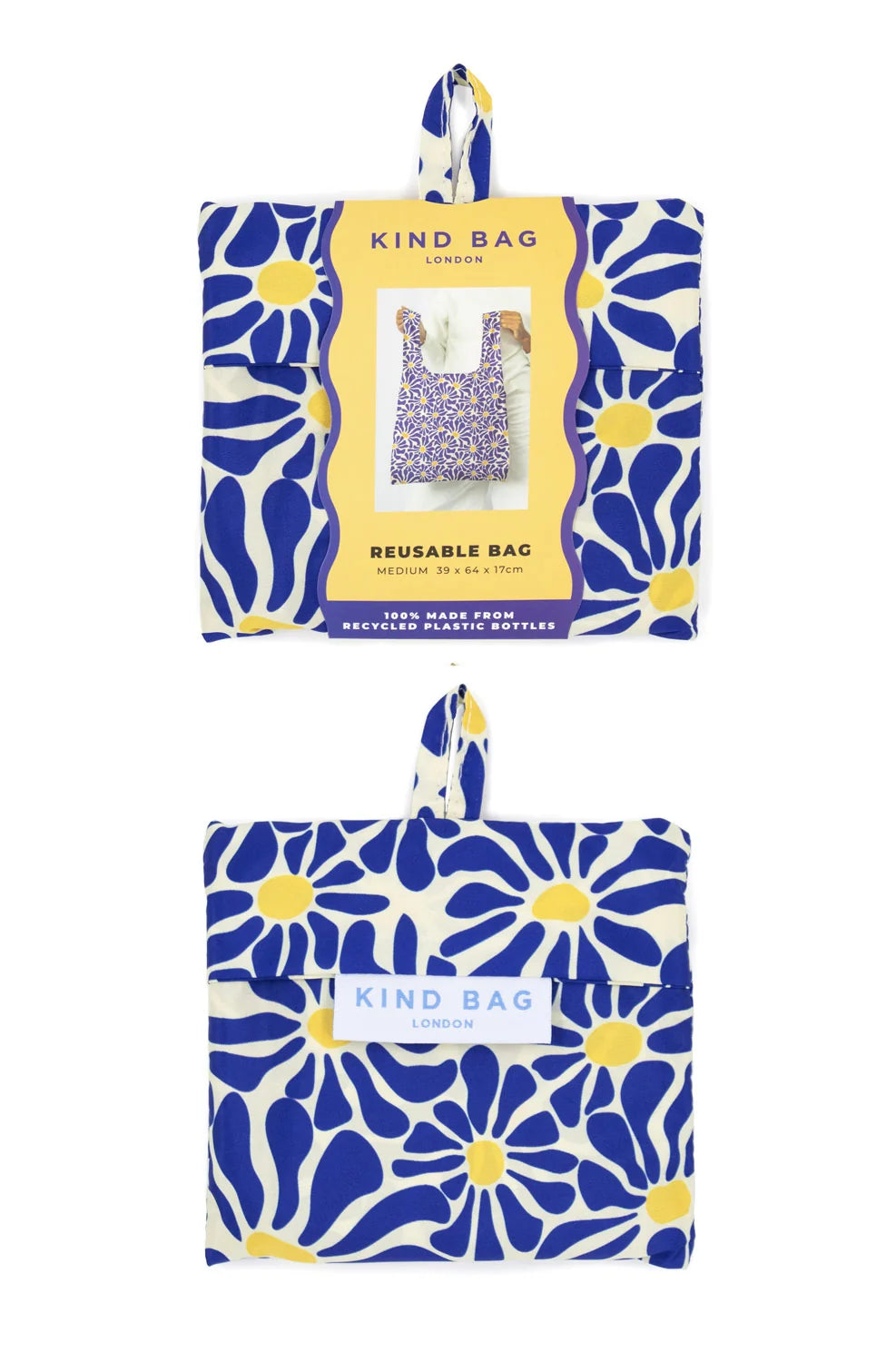 Kind Bag - Medium Reusable Bag - Abstract Flowers