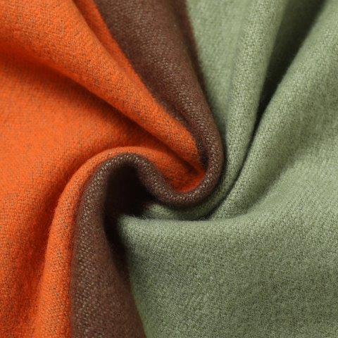 Reversible Stripe Scarf - Orange