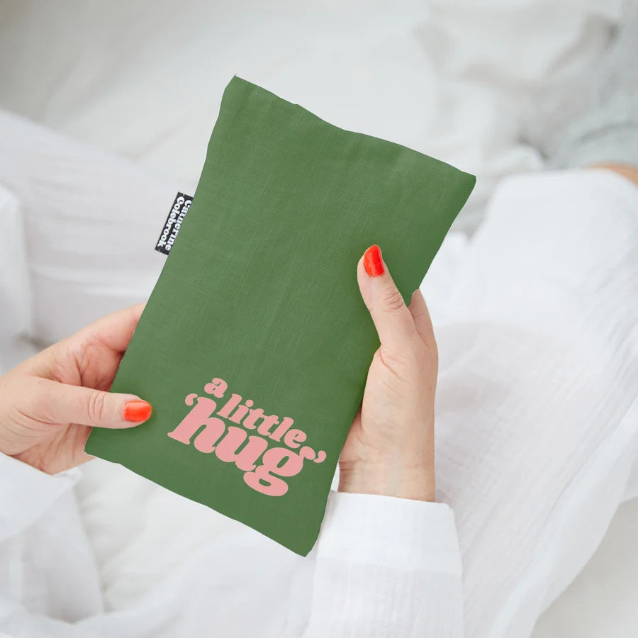Hot Water Bottle - Green Linen