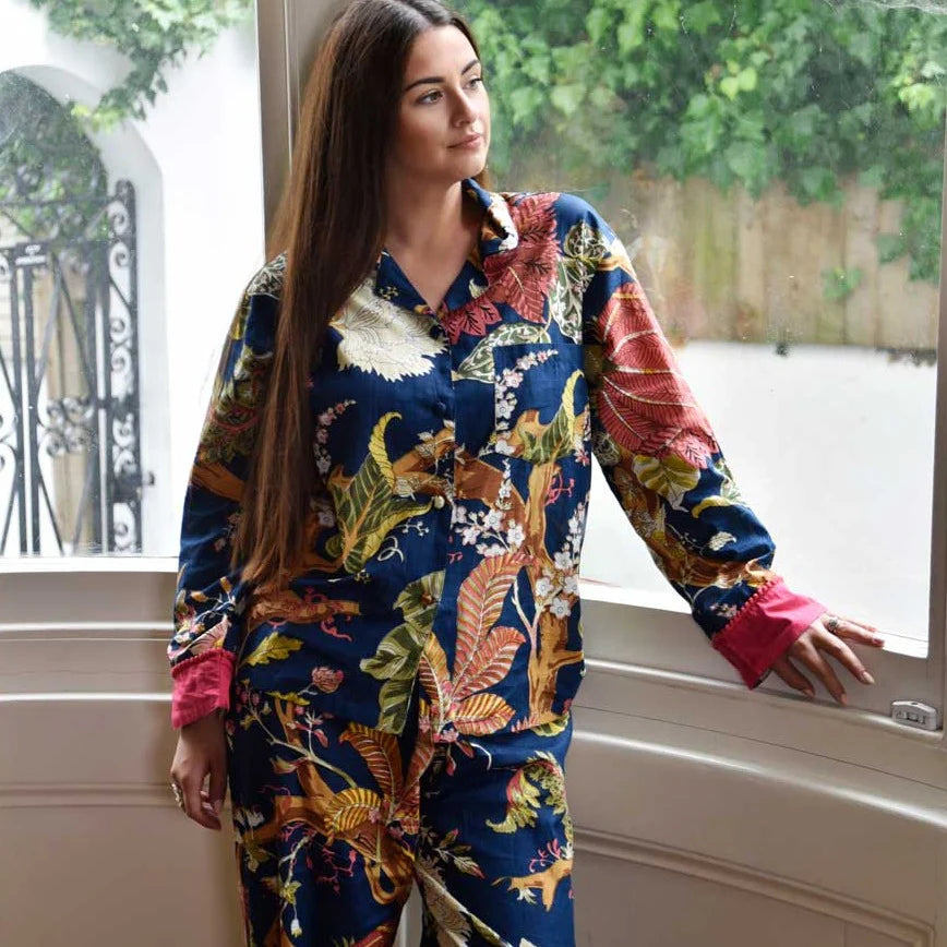 Blue Carnation Pyjamas - Medium/Large