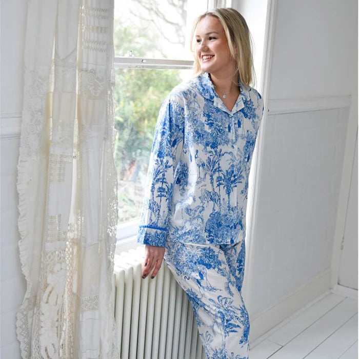 Blue & White Safari Pyjamas - Medium/Large