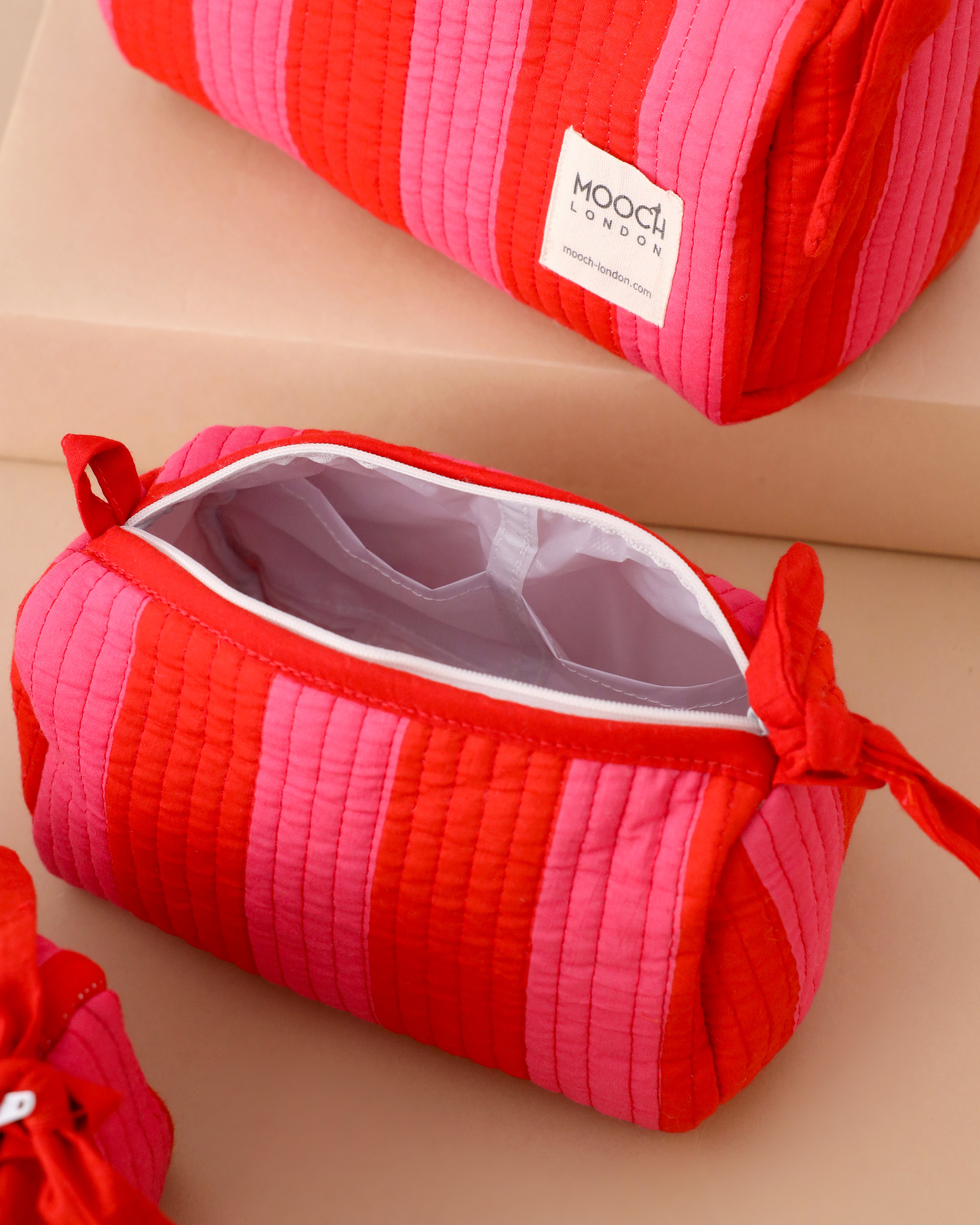 MOOCH London - Quilted Cotton Wash Bag - Small
