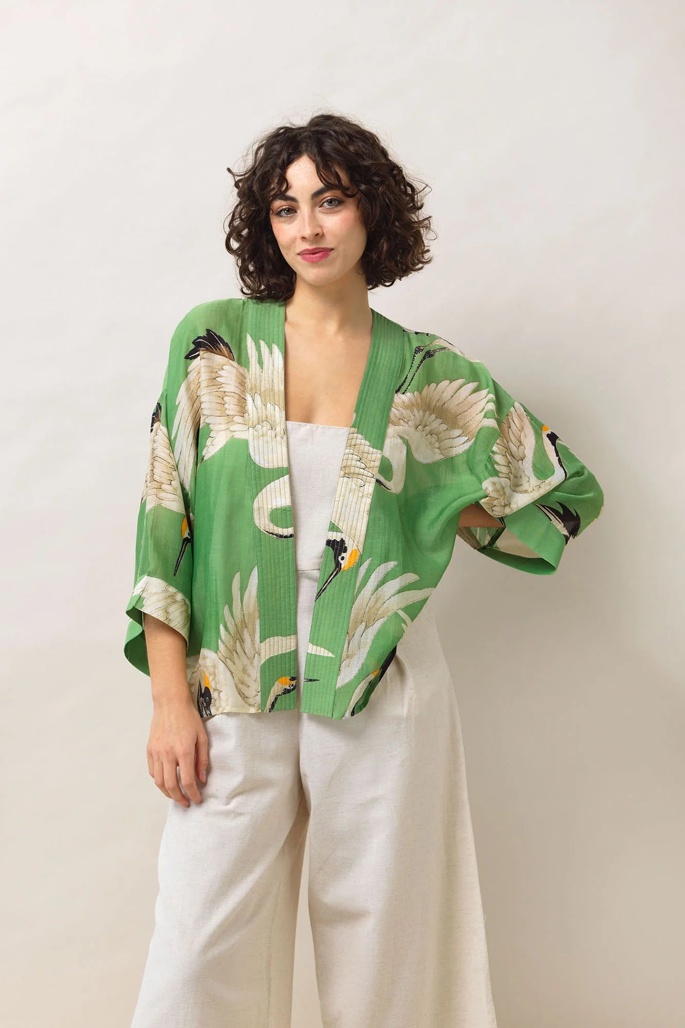 Kimono - Stork Pea Green