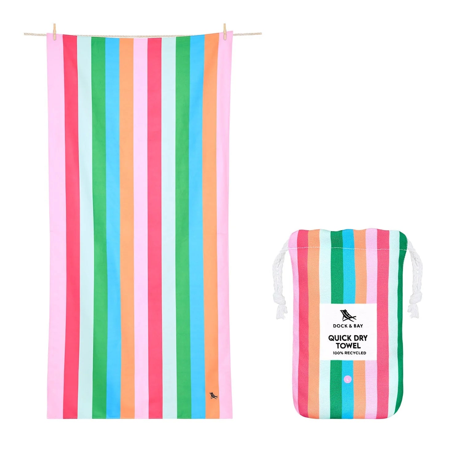 Dock & Bay - Beach Towel - Tutti Frutti - Large