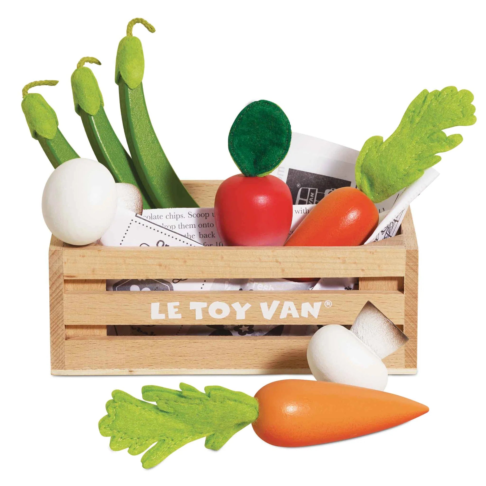 Le Toy Van - Harvest Vegetable Wooden Toy Crate