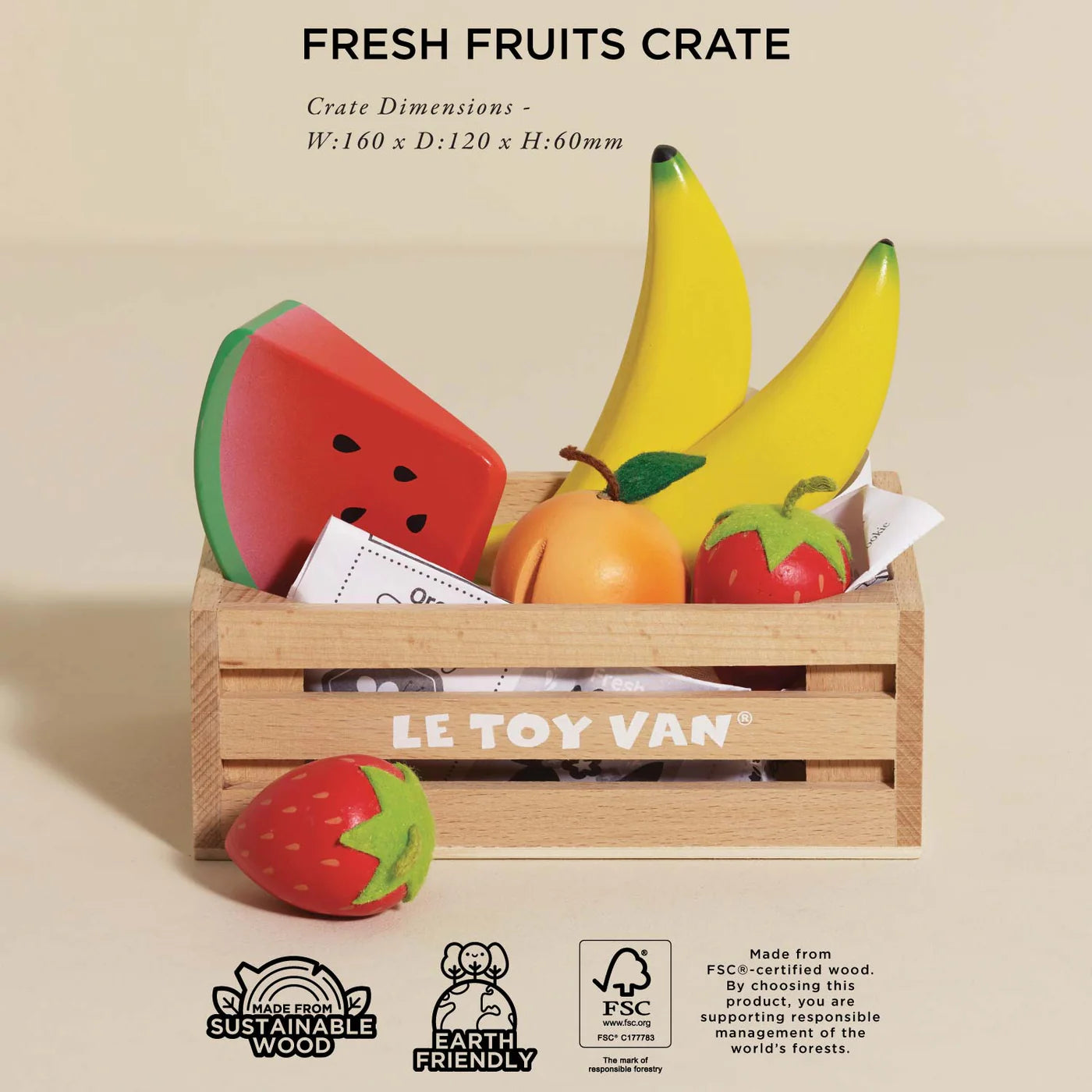 Le Toy Van - Smoothie Fruit Wooden Food Crate