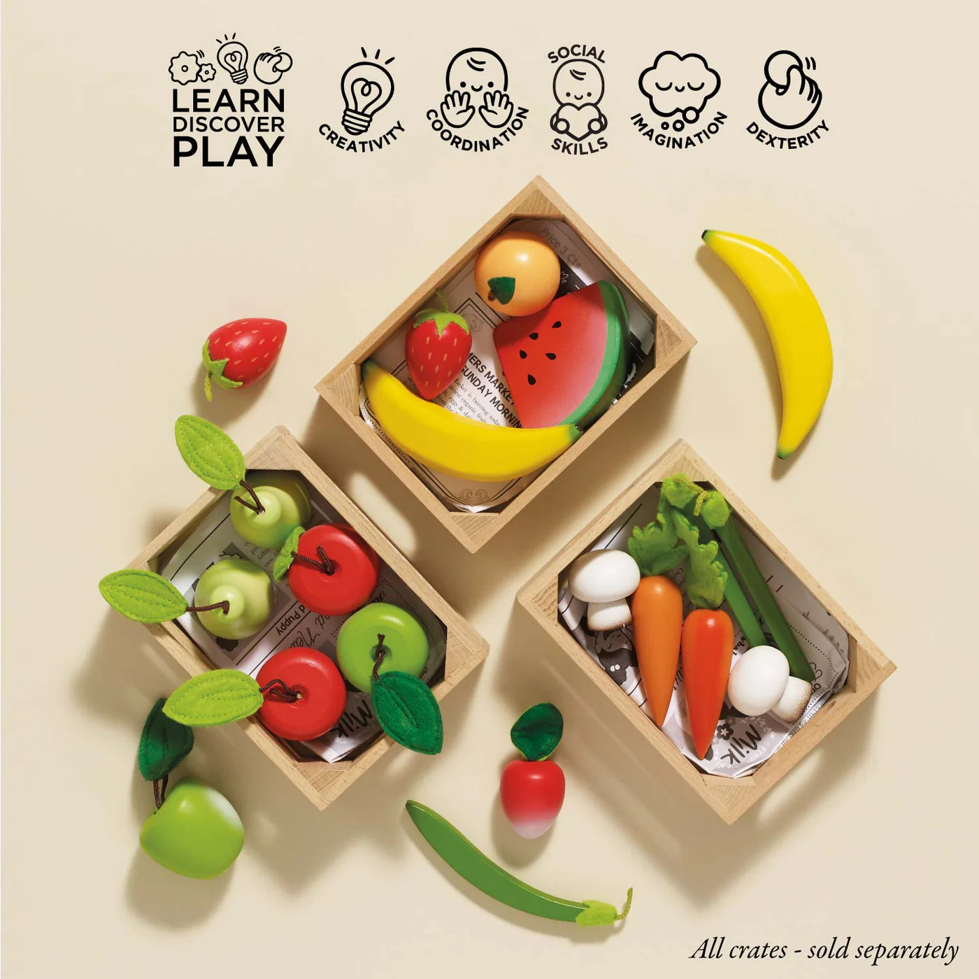 Le Toy Van - Smoothie Fruit Wooden Food Crate