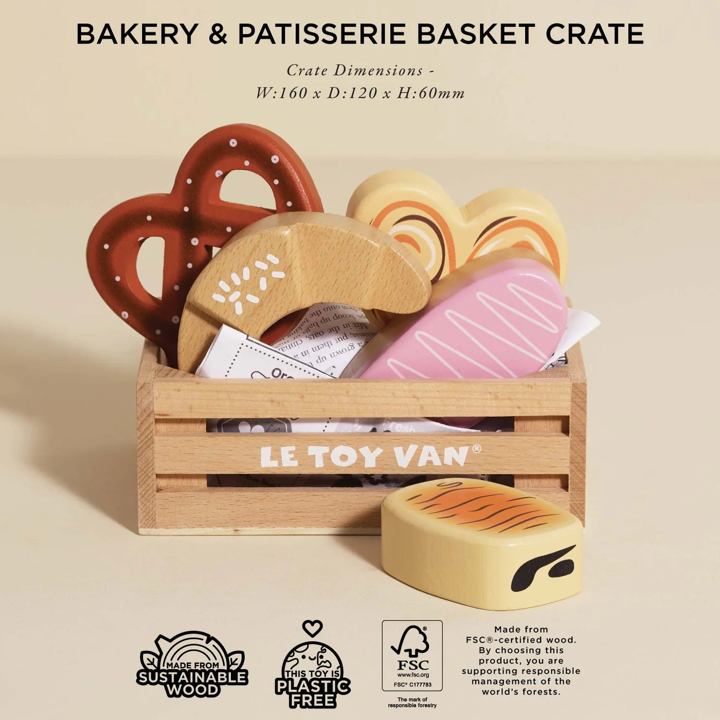 Le Toy Van - Bakery & Patisserie Wooden Market Crate