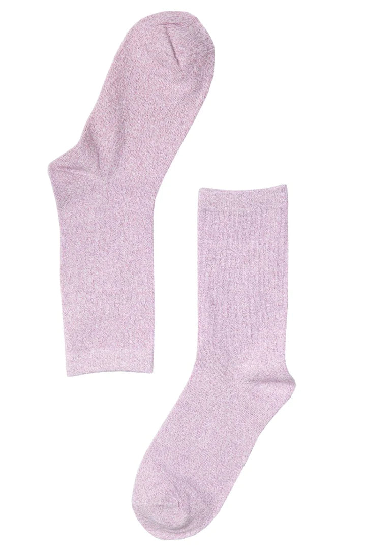 Women's Pink Glitter Socks