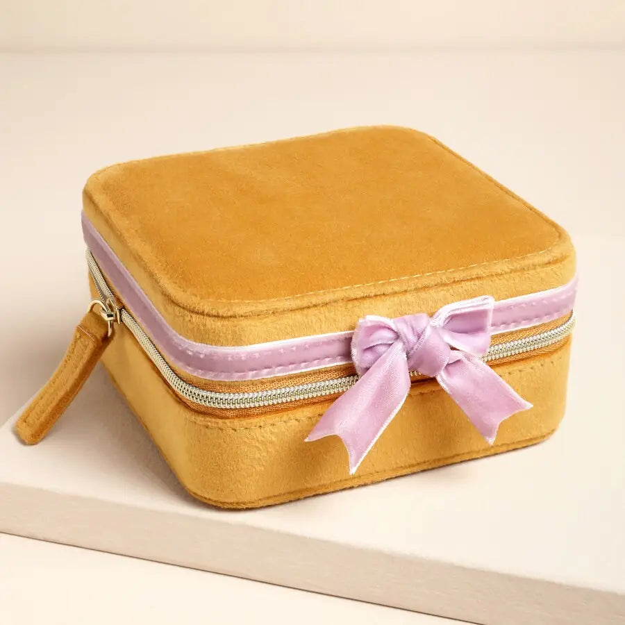 Velvet Bow Jewellery Case