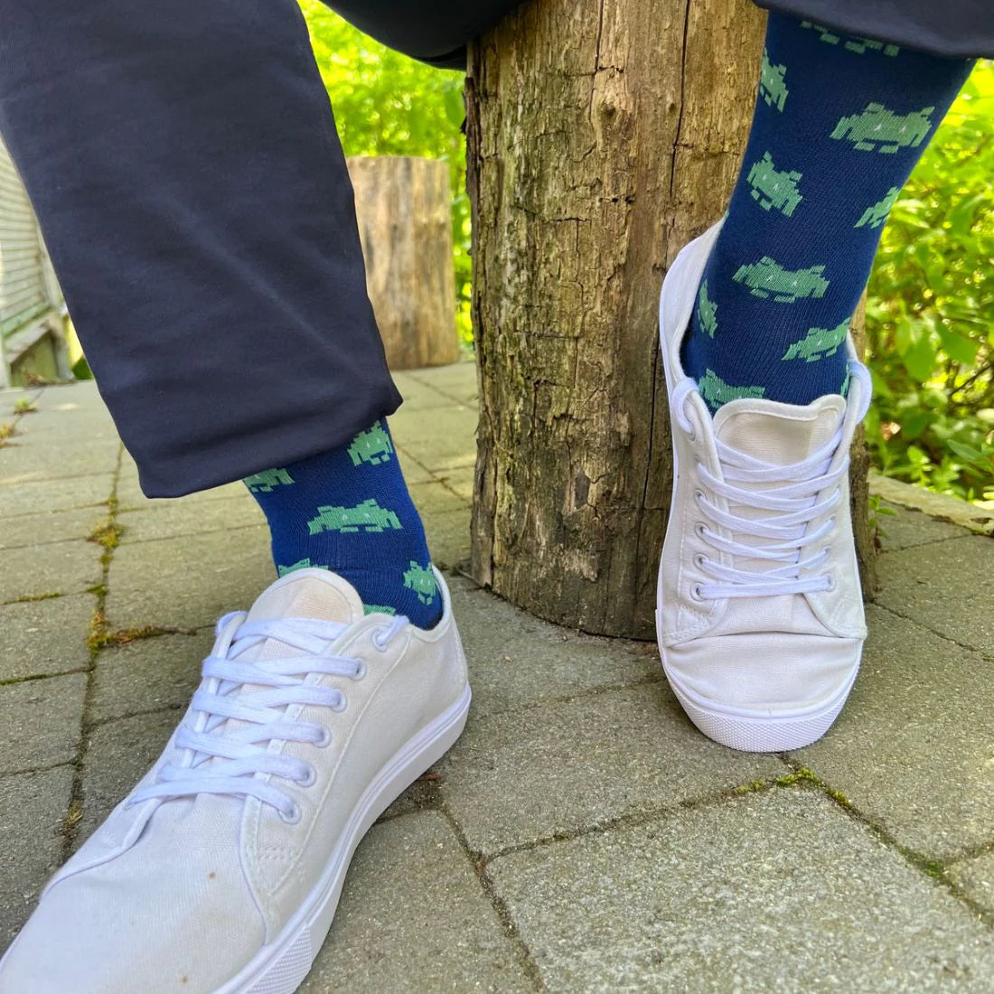 Swole Panda - Alien Invader Bamboo Socks