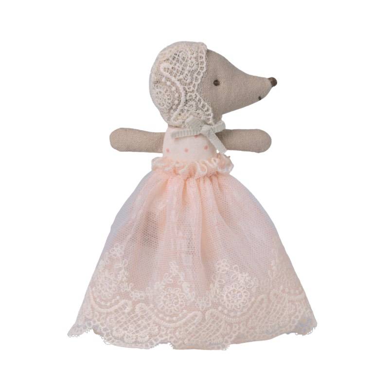 Maileg - Baby Mouse in Gown - Powder