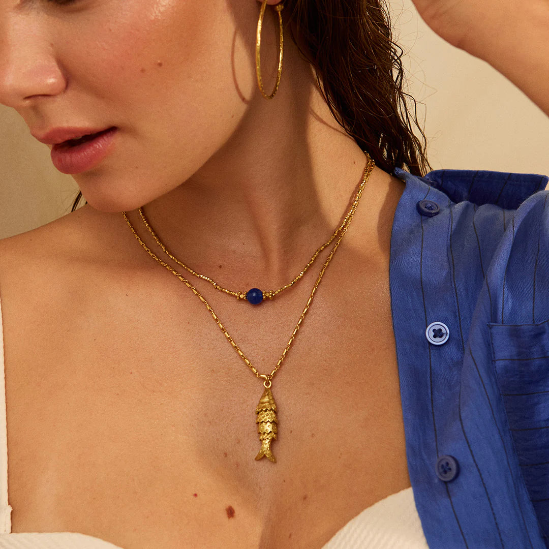 Ashiana - Bluebell Blue Choker Necklace