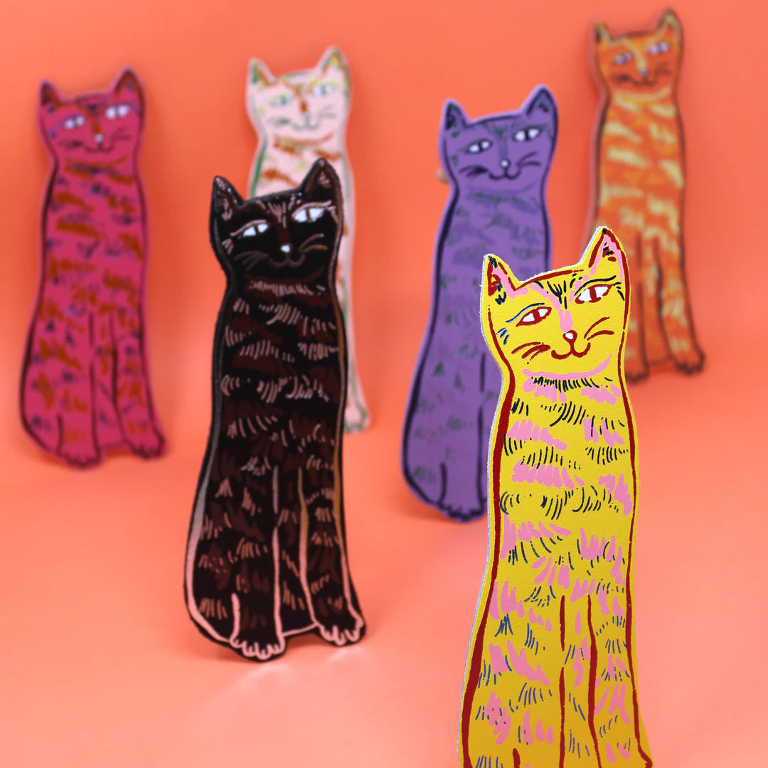 Ark - Cat Tails Bookmark - Yellow