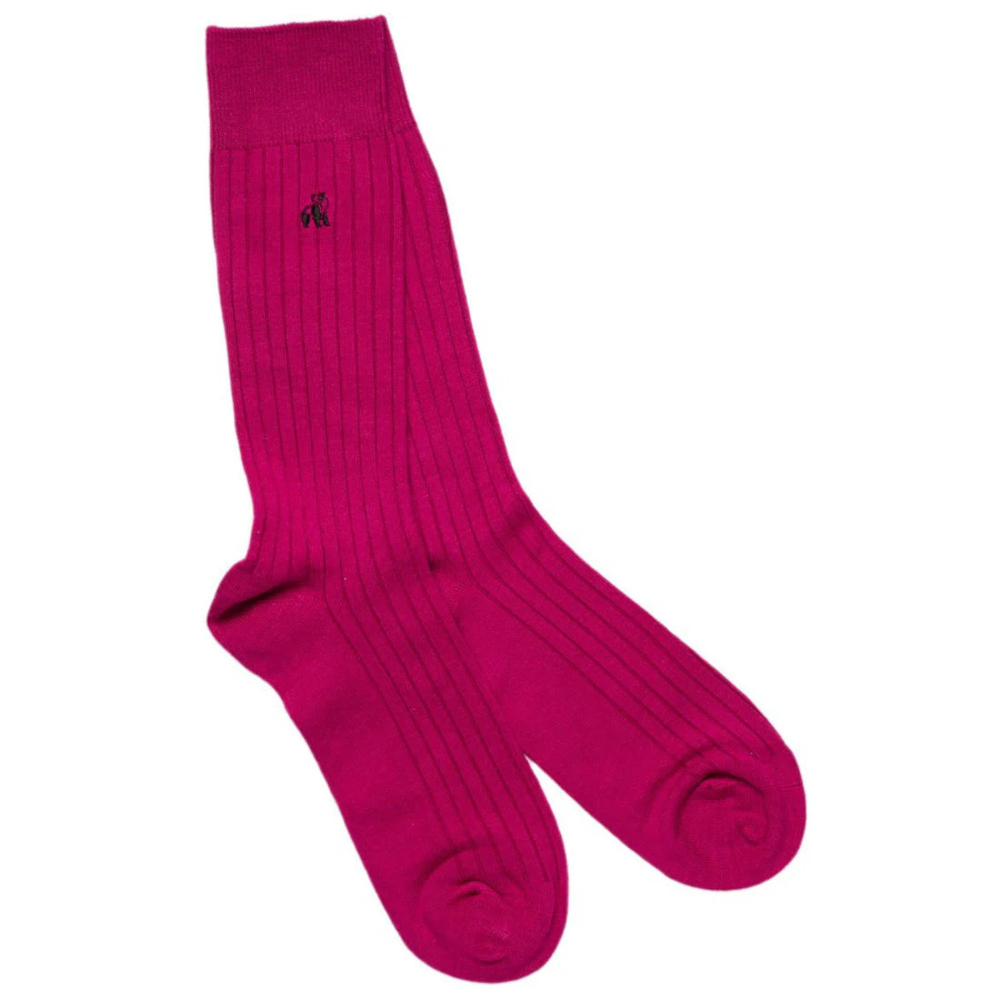 Swole Panda - Cerise Bamboo Socks