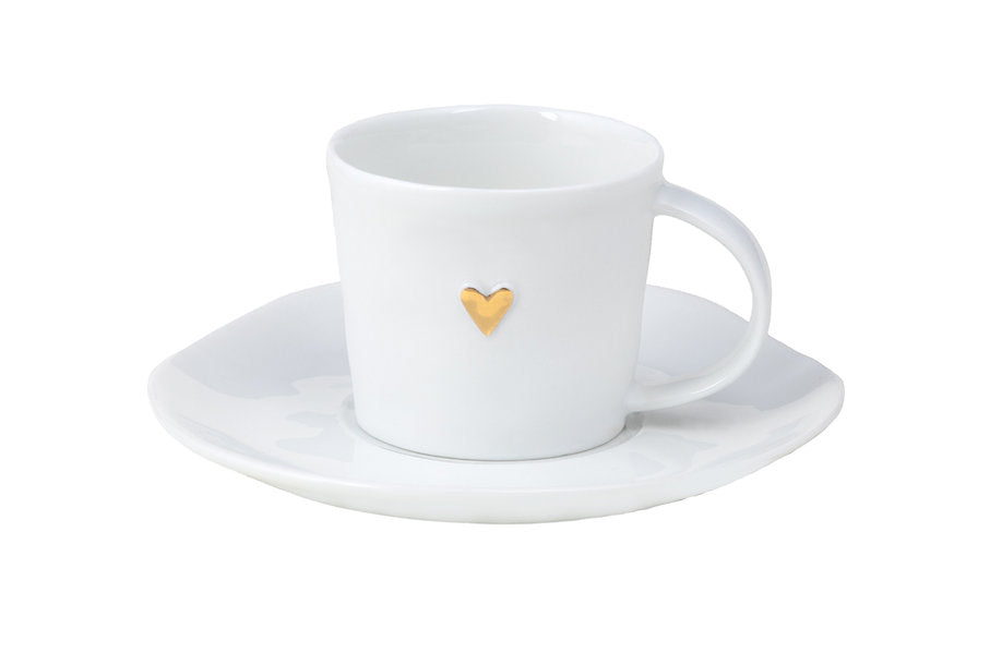 Small Cup & Saucer - Gold- Rader
