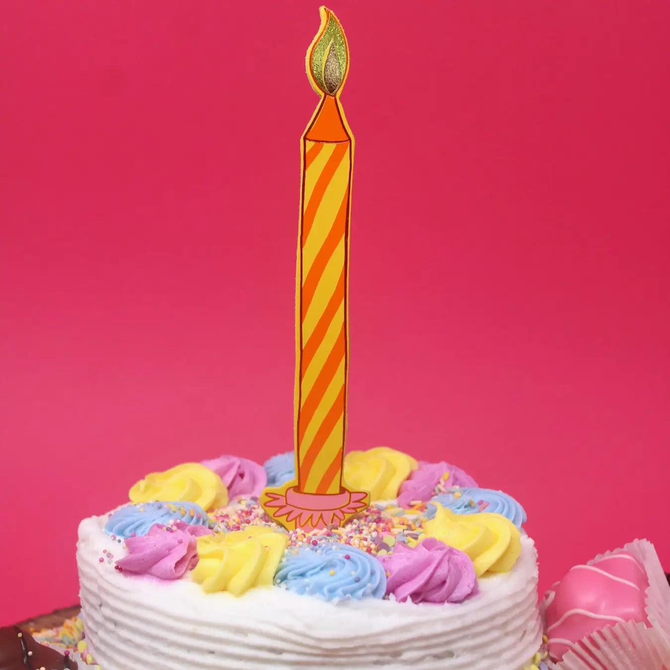 Ark - Birthday Candle Bookmark -  Buttercup Yellow