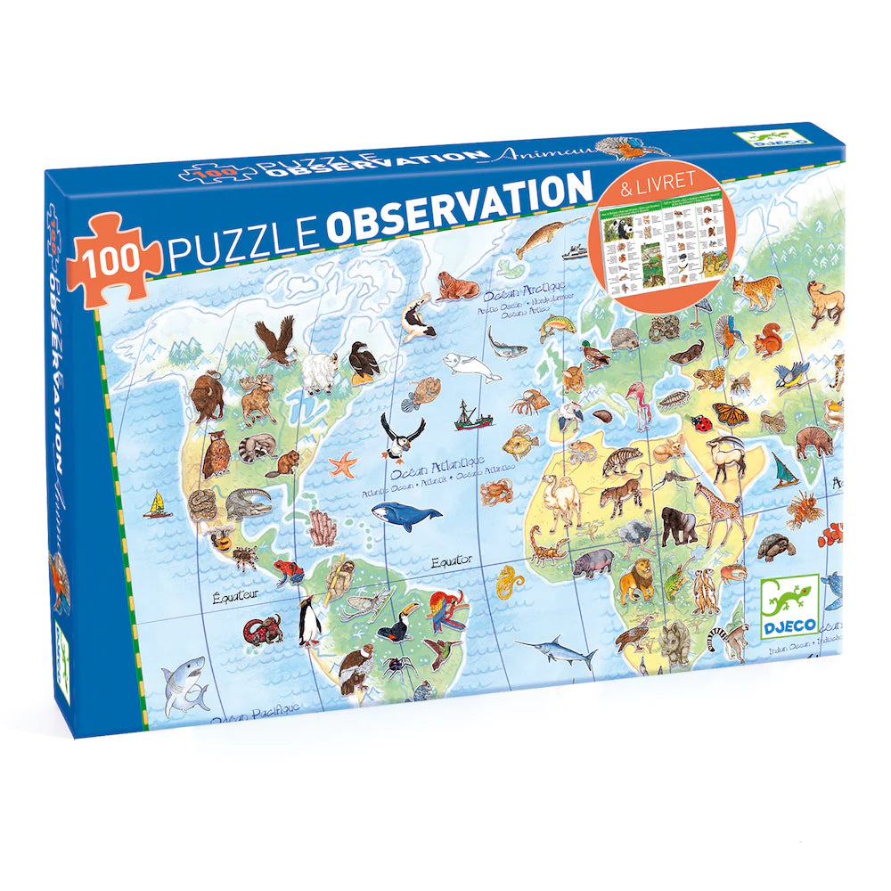 Observation Puzzle - World Animals