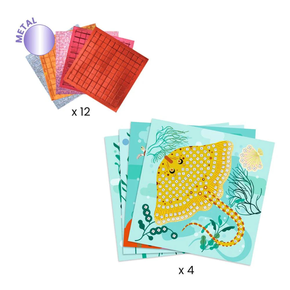 Djeco - Mosaic Kits - Caribbean Sea Life