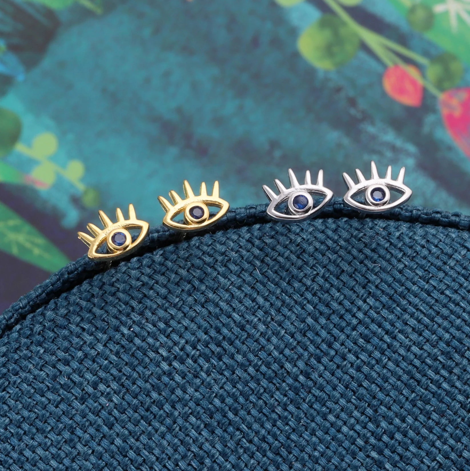 Attic - Evil Eye Earrings - Silver