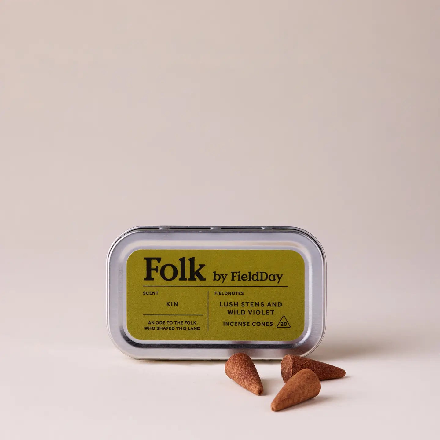 Kin - Folk - Tin of Incense Cones