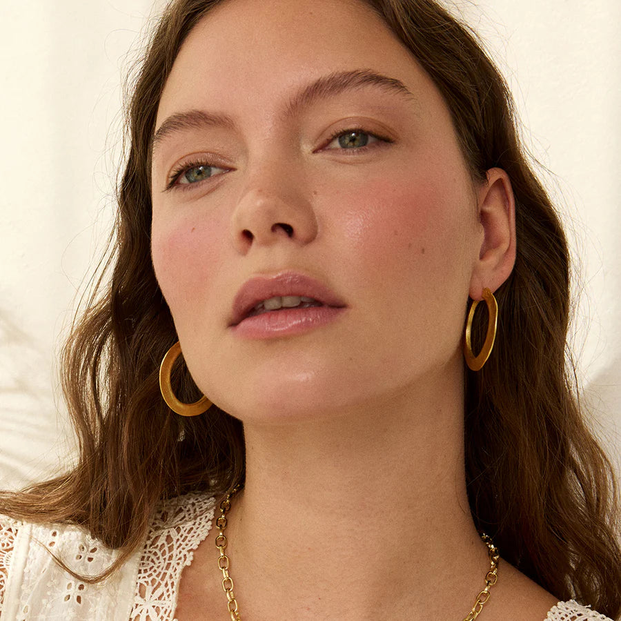 Ashiana - Georgia Hoop Earrings Gold