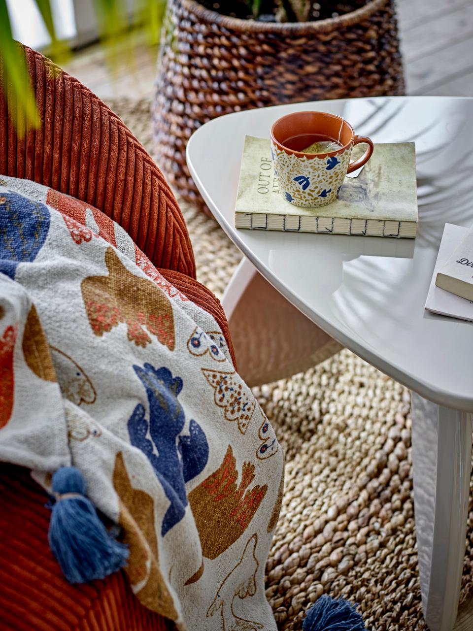 Birds Recycled Cotton Throw - Multi