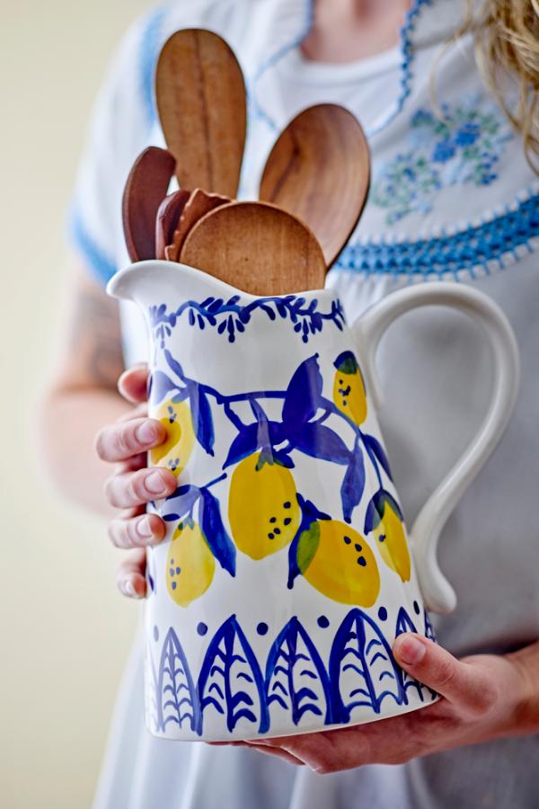 Maxima Jug Blue Stoneware