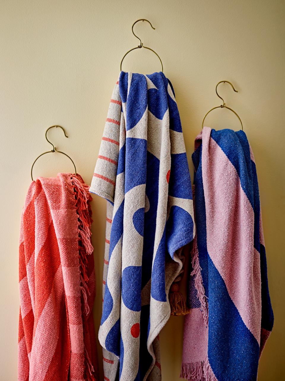 Eviaya Recycled Cotton Throw - Blue