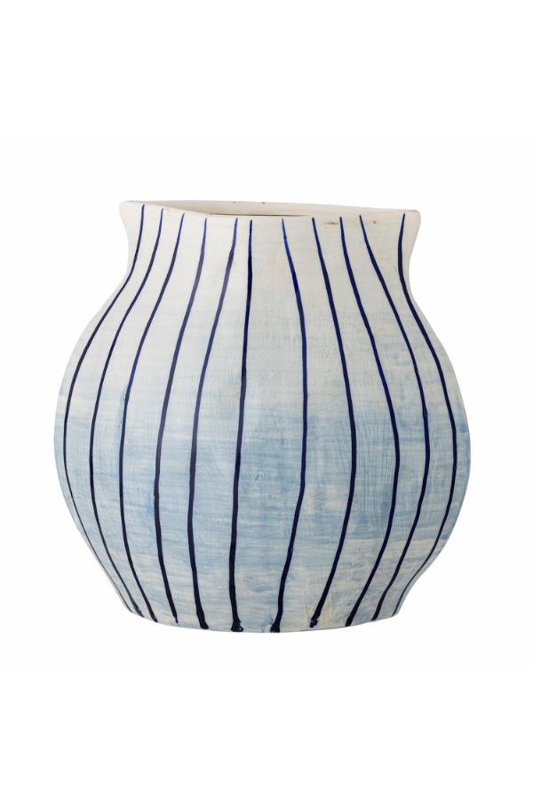 Esra Vase Blue Stoneware