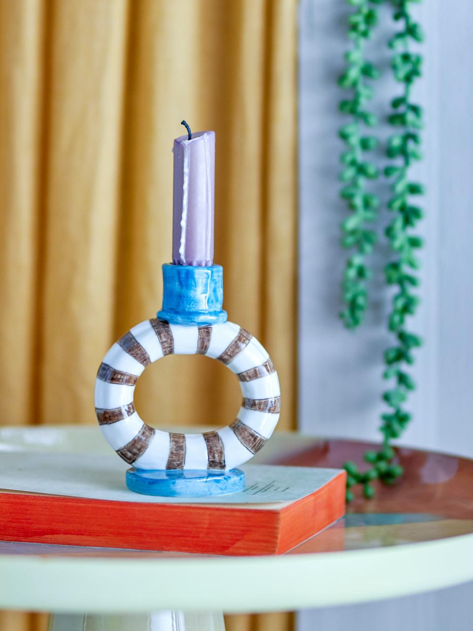 Tacana Candle Holder - Circle Stripes